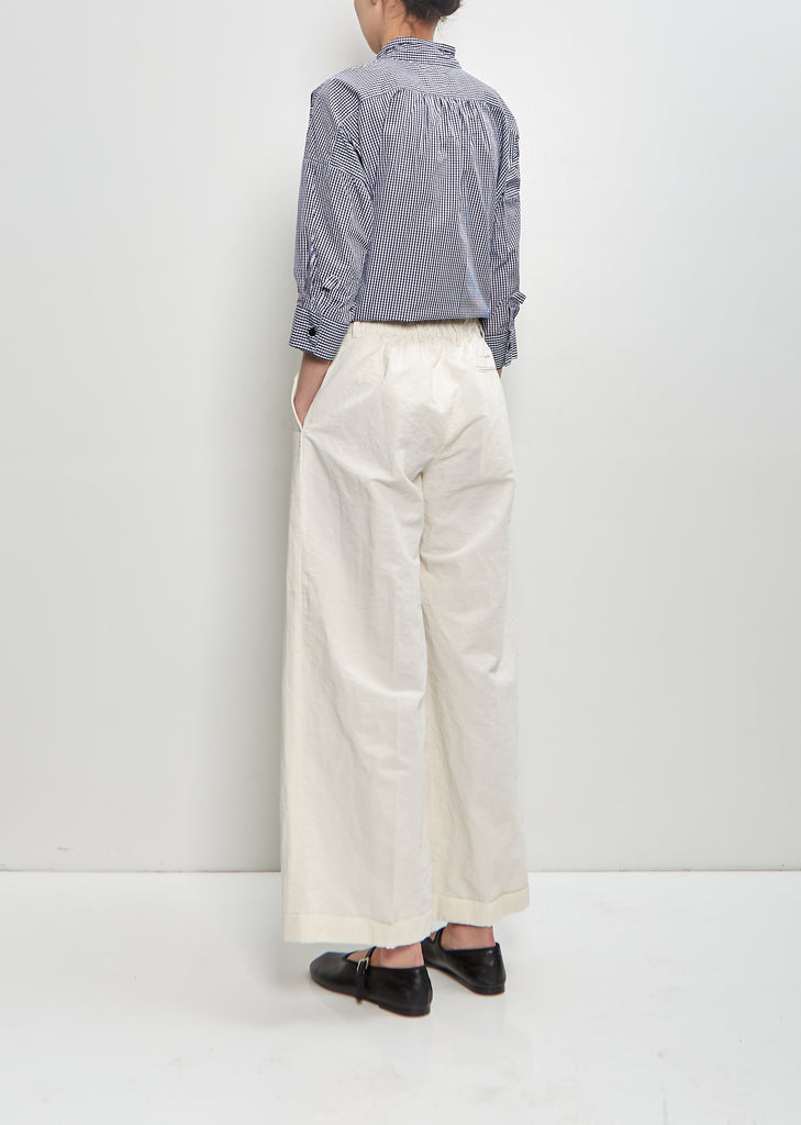 Cotton Linen Wendy Pants — Off White