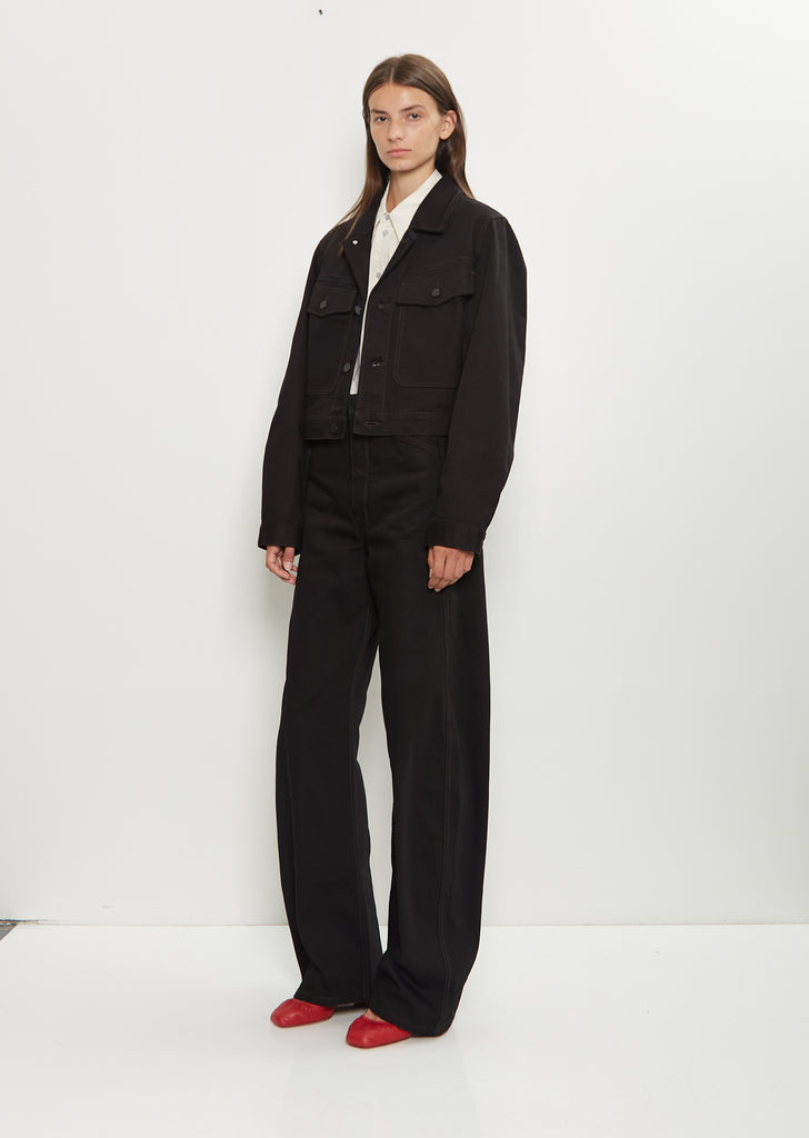 Cropped Denim Blouson