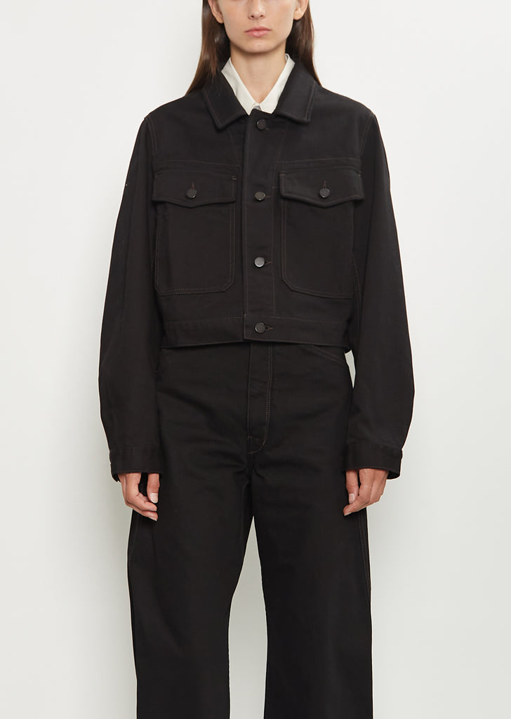 Cropped Denim Blouson