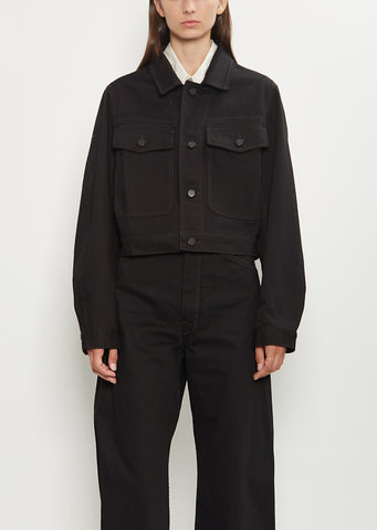 Cropped Denim Blouson