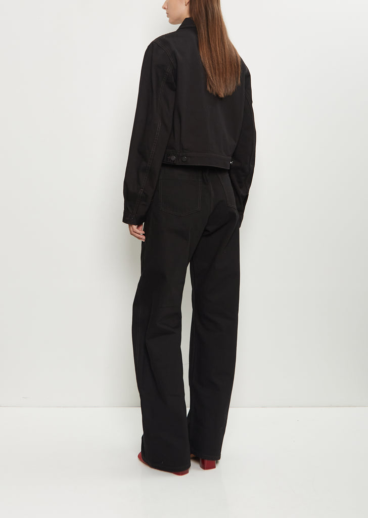 Cropped Denim Blouson