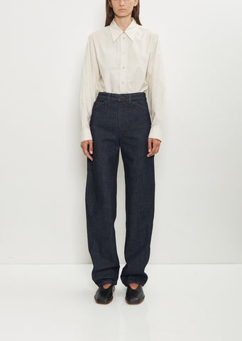Denim Five Pockets Twisted Pant