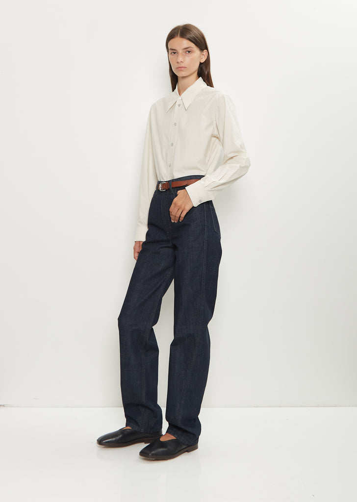 Denim Five Pockets Twisted Pant