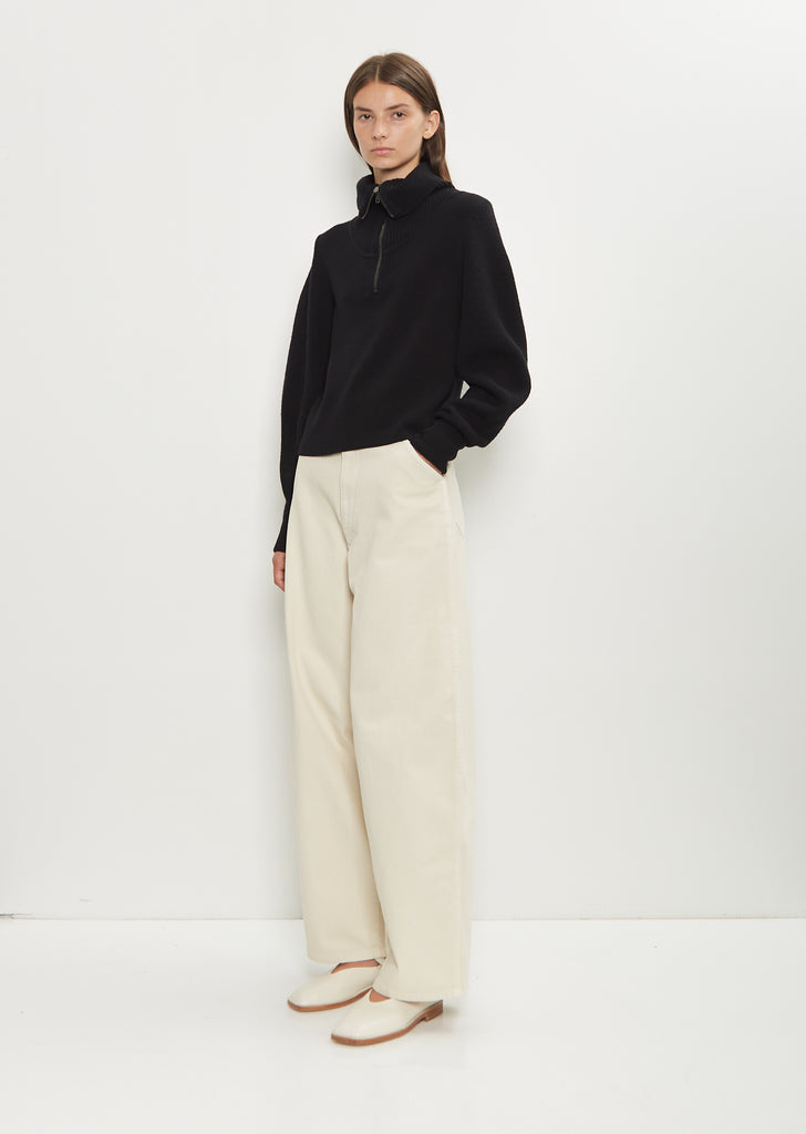 Cotton Denim Large Pants
