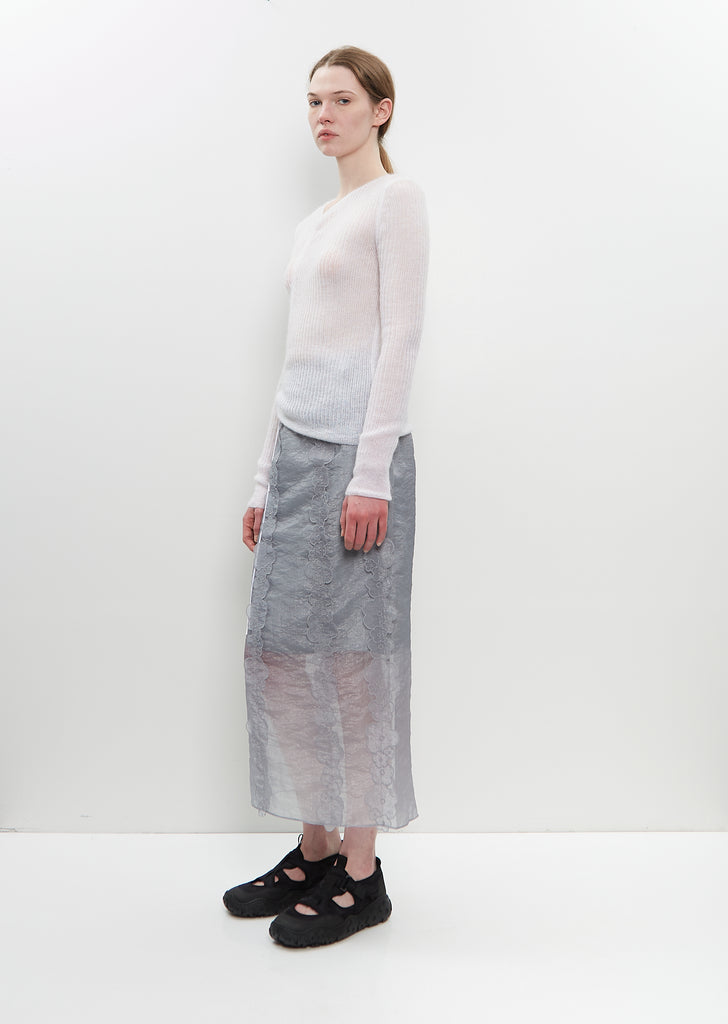 Mohair Ussi Pullover — White