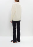 Ribbed Wool Louise Polo Sweater