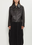 Boxy Leather Blouson