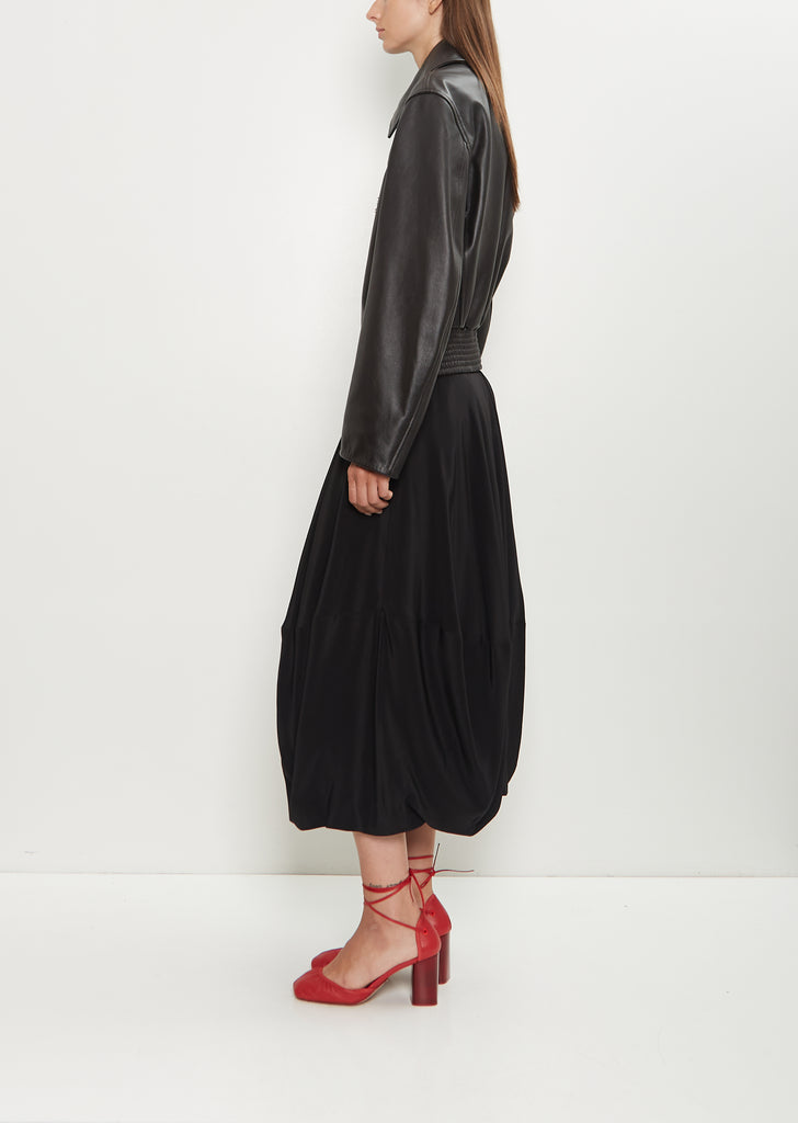 Boxy Leather Blouson