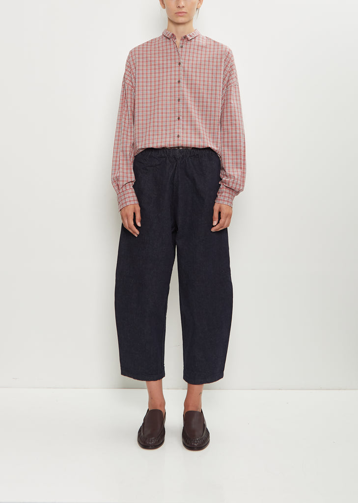 Japanese Denim Curved Pull On Pant