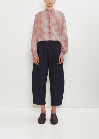 Japanese Denim Curved Pull On Pant
