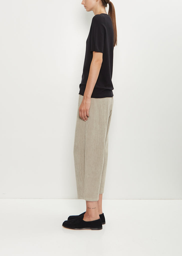Silk Knit Tee — Black