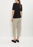 Silk Knit Tee — Black