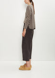 Cotton Corduroy Curved Pull On Pant — Coffee
