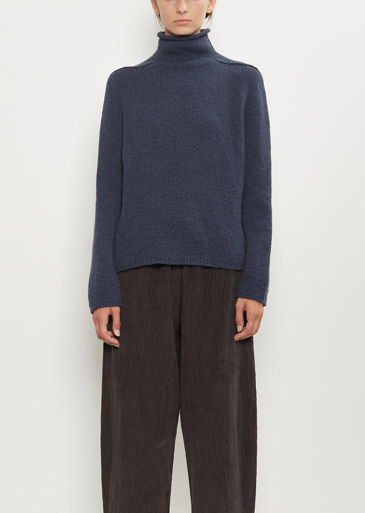 Monya Cashmere Sweater — Dark Denim