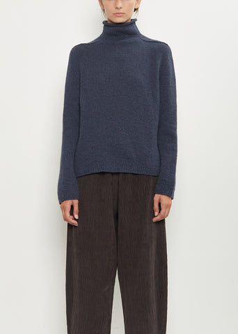 Monya Cashmere Sweater — Dark Denim