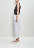 Paper Cotton Cropped Pants OE — White