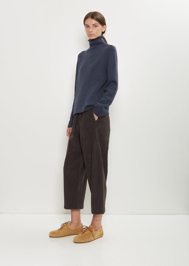 Monya Cashmere Sweater — Dark Denim