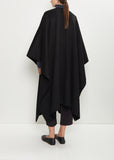Aspen Wool Cashmere Poncho — Black