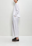 Paper Cotton Wide Leg Pants — White