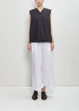 Paper Cotton Sleeveless Top OE  — Black