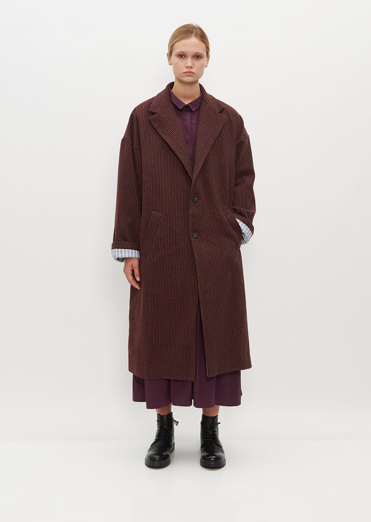 Moon Coat — Red Check