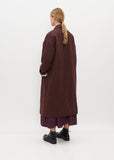 Moon Wool Coat — Red Check