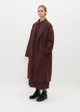 Moon Wool Coat — Red Check