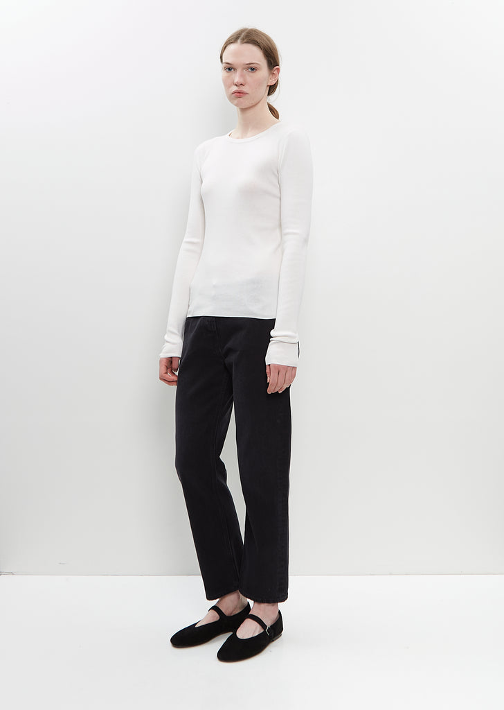 Cotton Cashmere n°392 Eel Top — Snow