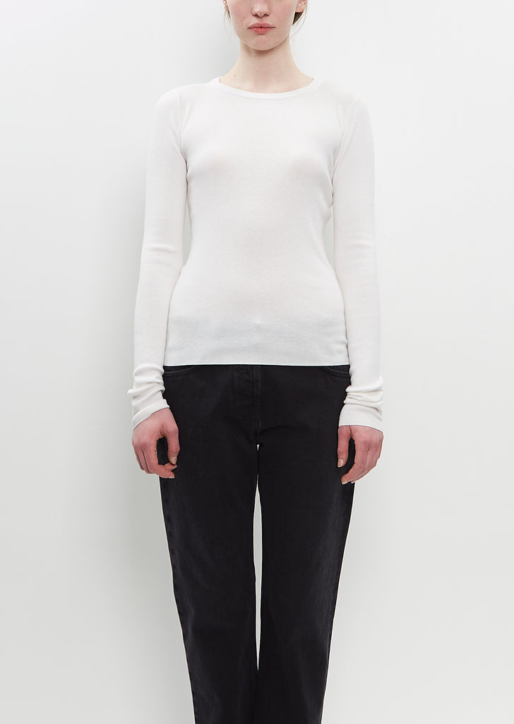 Cotton Cashmere n°392 Eel Top — Snow