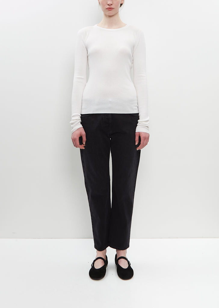 Cotton Cashmere n°392 Eel Top — Snow