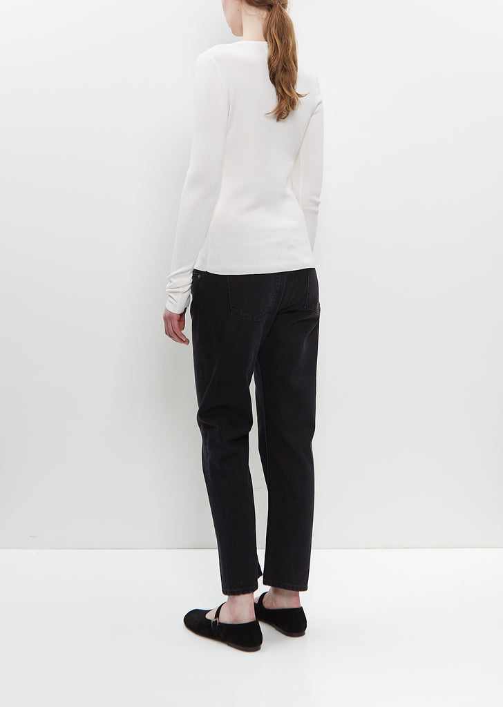 Cotton Cashmere n°392 Eel Top — Snow