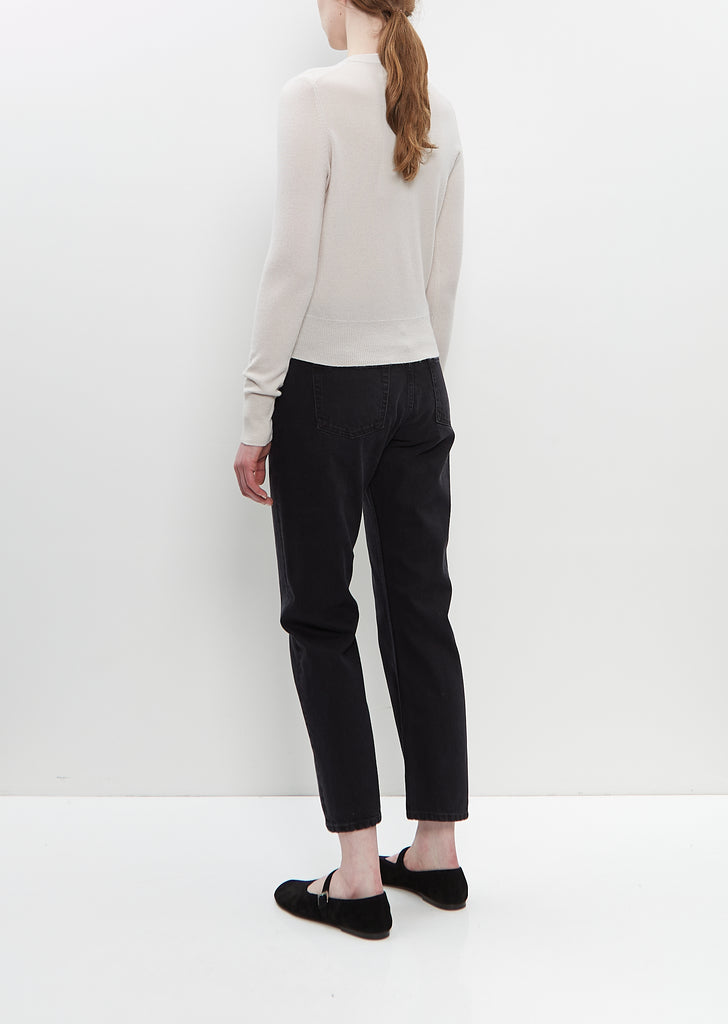 Cashmere n°300 Little 2 Cardigan — Chalk