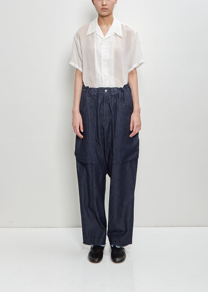 Cotton Pocket Detail Pants