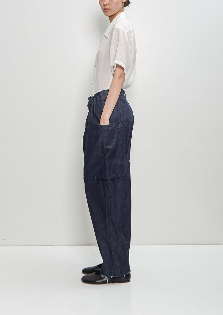 Cotton Pocket Detail Pants