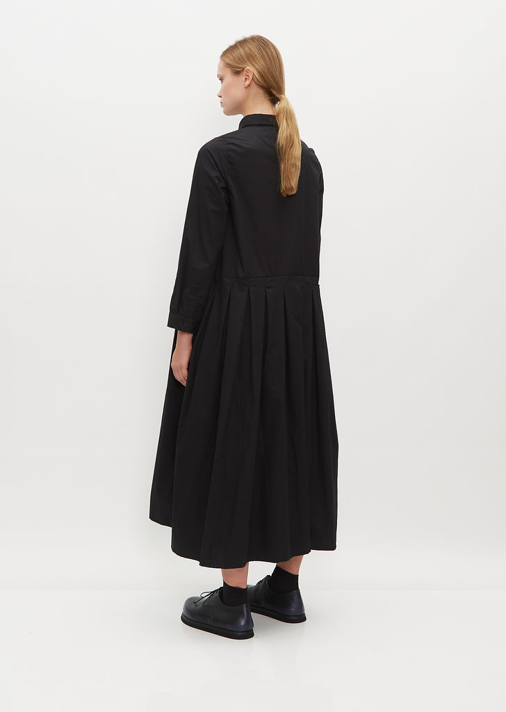 Lena Cotton Dress — Black