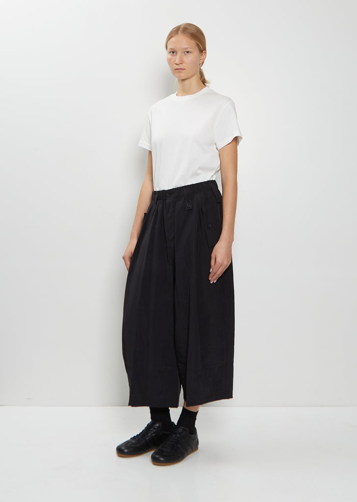 Wide Technical Silk Pants