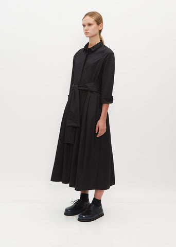 Lena Cotton Dress — Black