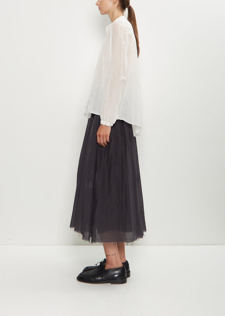 Cotton Silk Lawn Blouse — Off White