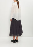 Cotton Silk Lawn Blouse — Off White