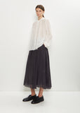 Cotton Silk Lawn Blouse — Off White
