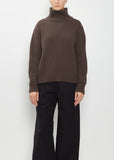 Wool Cotton High Neck Sweater