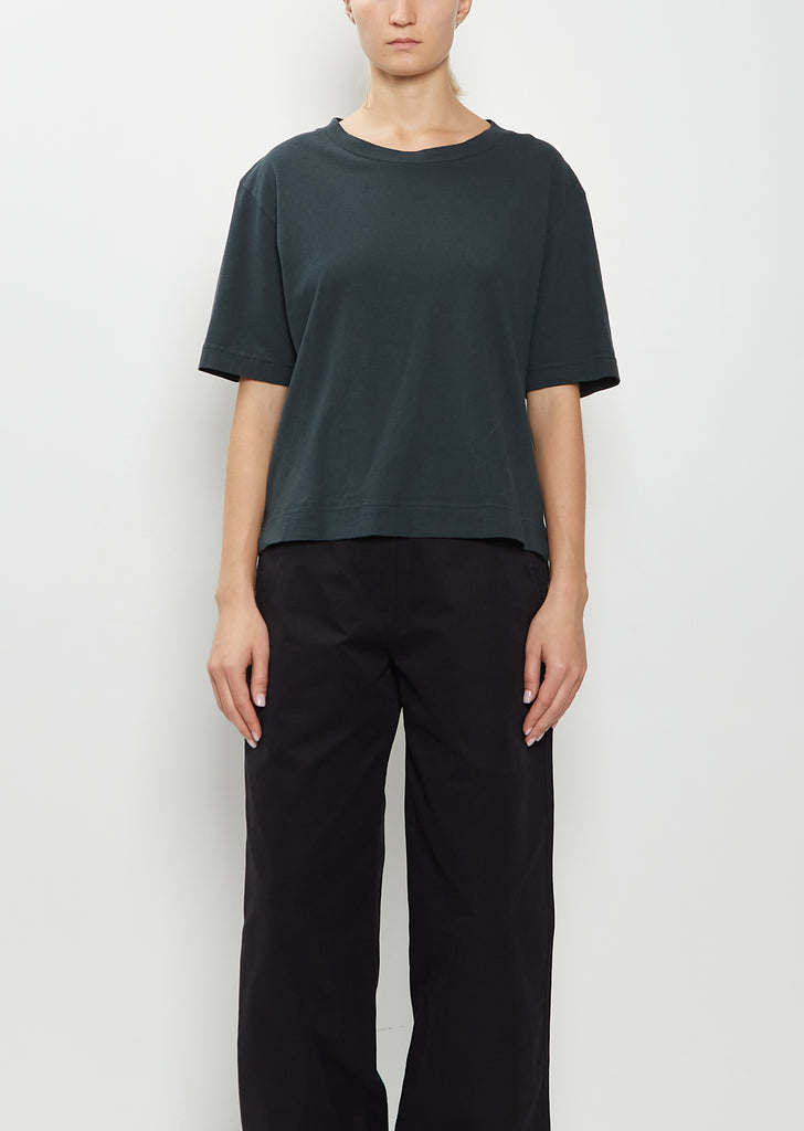 Simple Cotton Linen T-Shirt — Algae