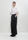 Wool Straight Maxi Skirt