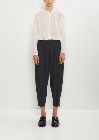 Stretch Pleated Pants