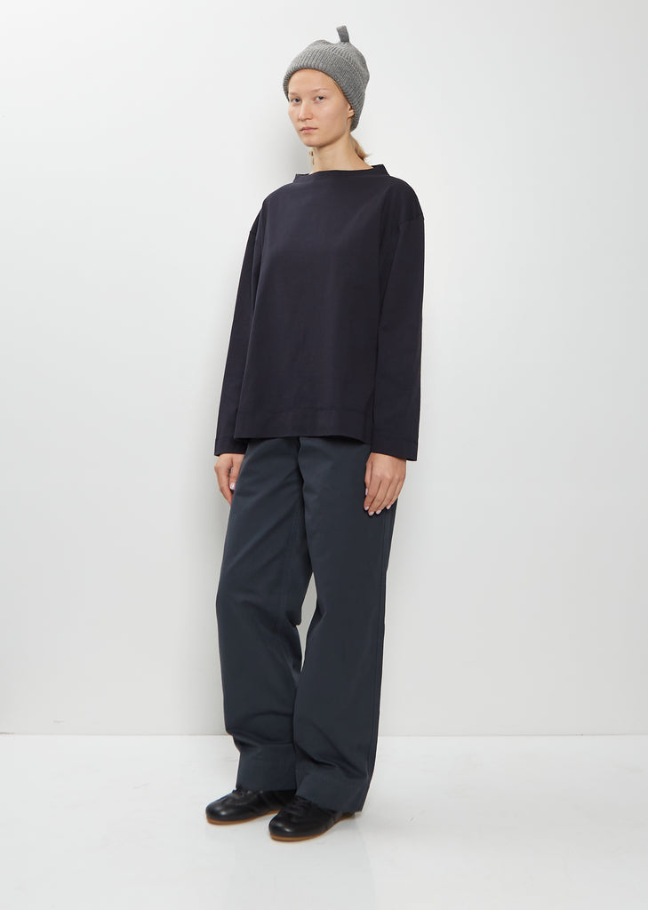 Simple Ribbed Wool Beanie — School Grey