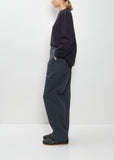 Slant Pocket Cotton Trousers — Petrol