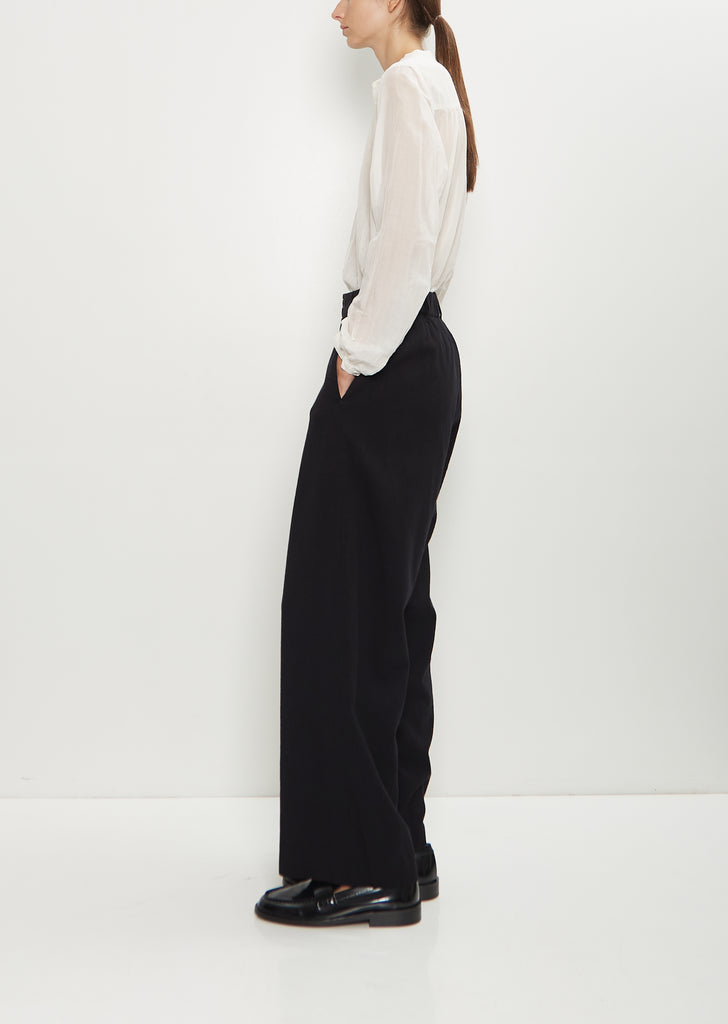 Mulesing-Free Wool Cotton Wide Pants
