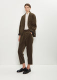 Corduroy Tailored Jacket — Khaki