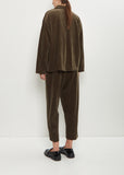 Corduroy Tailored Jacket — Khaki