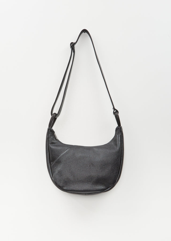 Round Leather Shoulder Bag